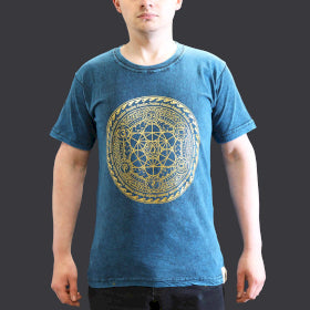 Stone Washed T-Shirt - Chakra - Blue