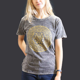 Stone Washed T-Shirt - Chakra - Dark Grey