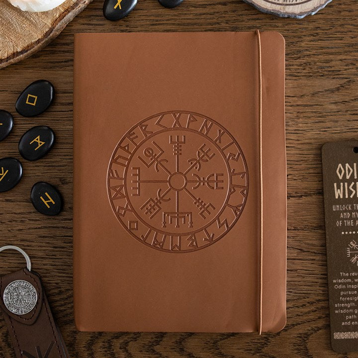 VIKING COMPASS A5 FAUX LEATHER JOURNAL WITH PEN