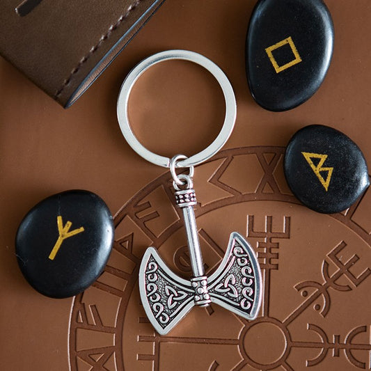 STRENGTH AND POWER AXE OF VALOR KEYRING