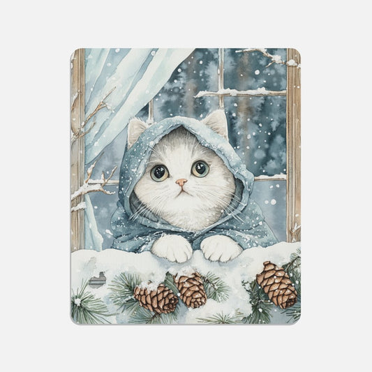 Winter Witch Cat Canvas Print