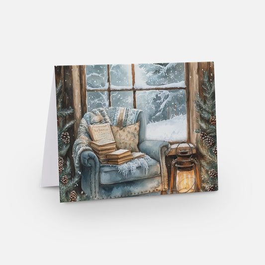 Winter Witch Cosy Chair Cards - Pack of 5