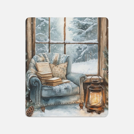 Winter Witch Cosy Chair Canvas Print