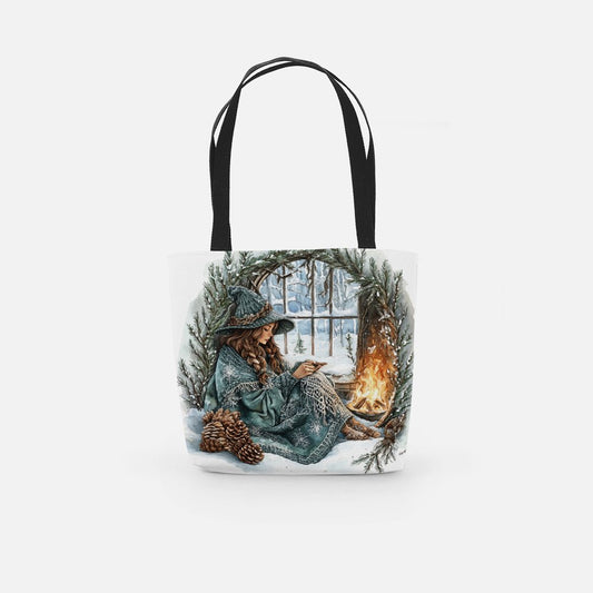 Winter Witch in Window Fashion Bag