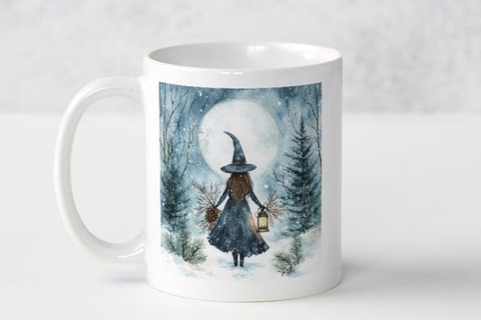Winter Witch in the Woods Mug