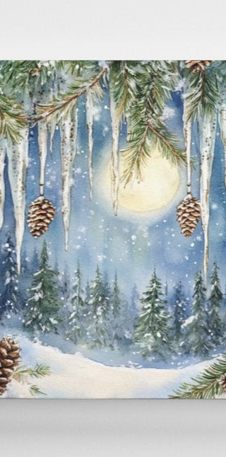 Winter Witch Woods Canvas Print