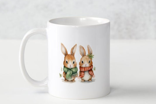 Christmas Bunnies Mug