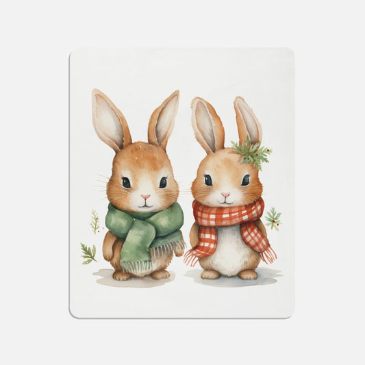 Christmas Bunnies Throw