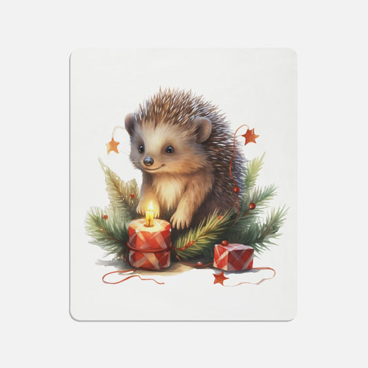Christmas Hedgehog Throw