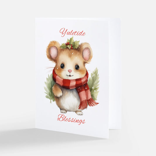 Christmas Mouse Cards - Pack of 5