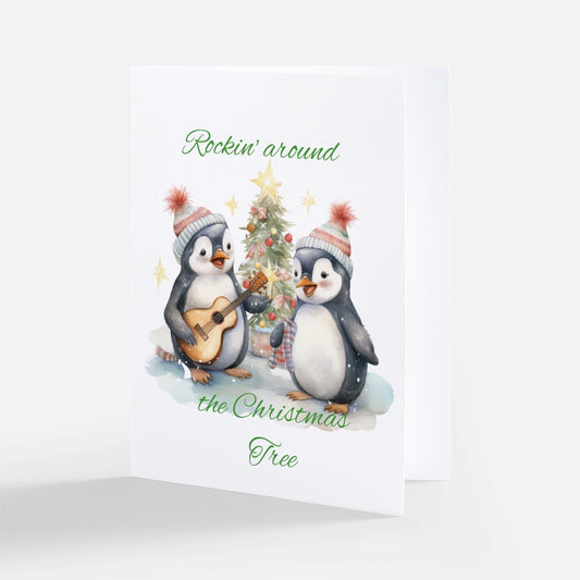 Christmas Penguins Cards - Pack of 5