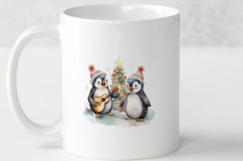Christmas Penguins Mug