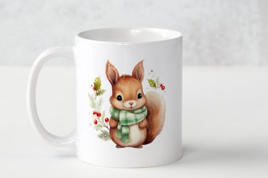 Christmas Squirel Mug